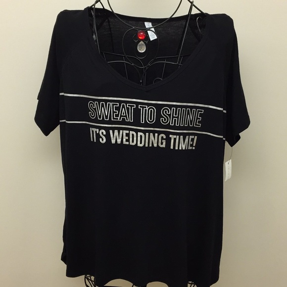 Bridesmaid Sweat To Shine Wedding Time T-Shirt 1X - Picture 4 of 4